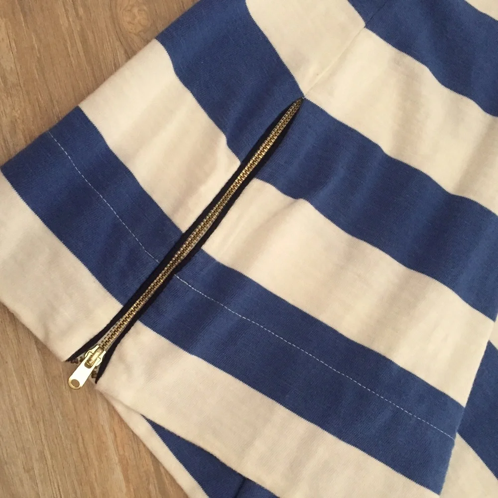 J. Crew blue white